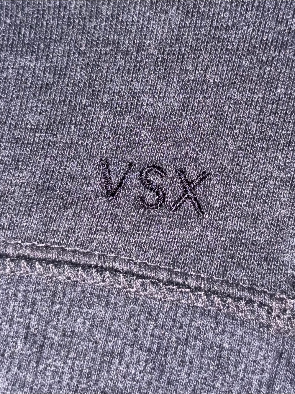 Victorias Secret Sexy Sport Y2K Grey Off-Shoulder Short Sleeve Pullover Top - Picture 6 of 6